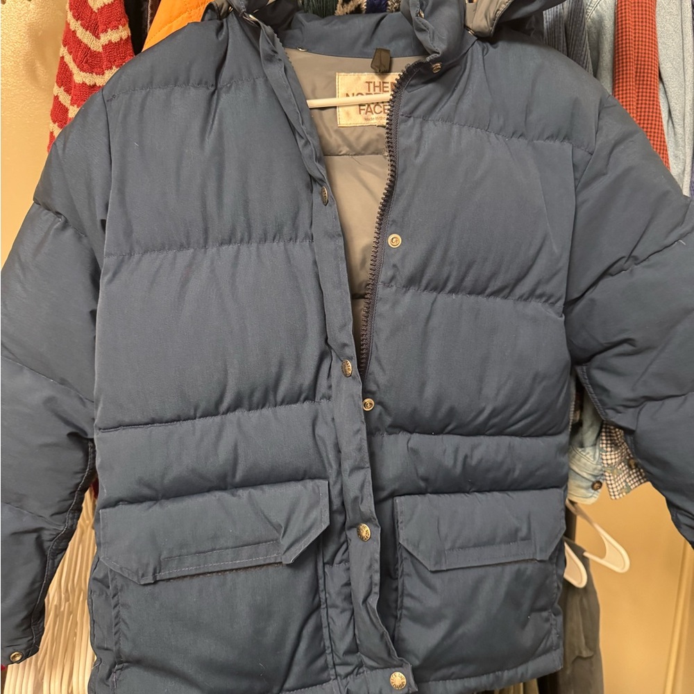 The North Face - Dark Blue Puffer Coat